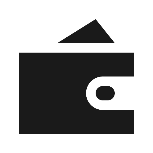 Wallet filled icon, filled style, from Element Plus