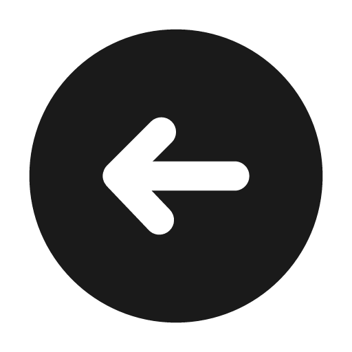 Arrow circle left fill icon, filled style, from Eva Icons