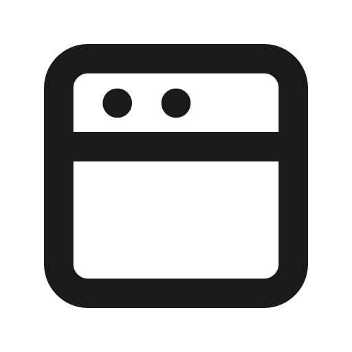 Browser outline icon, outline style, from Eva Icons