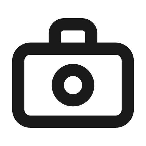 Camera outline icon, outline style, from Eva Icons