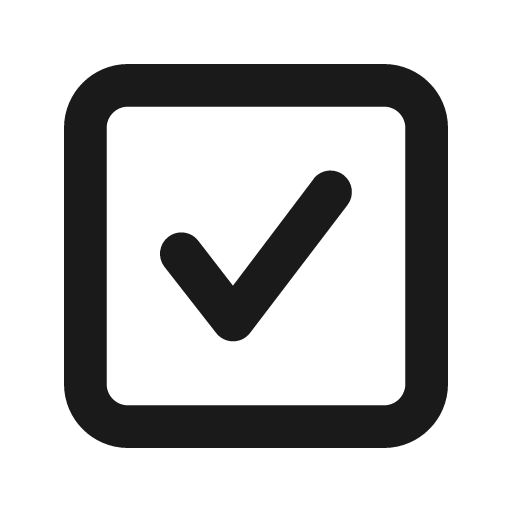 Checkmark square 2 outline icon, outline style, from Eva Icons