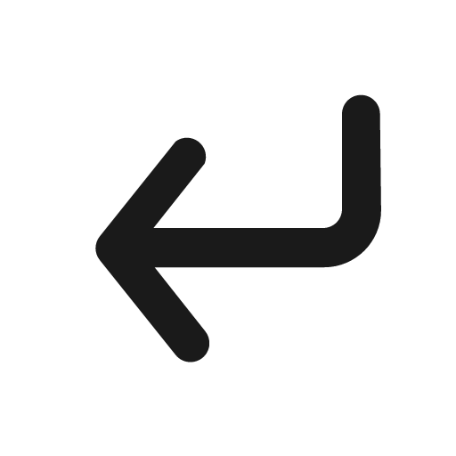 Corner down left outline icon, outline style, from Eva Icons