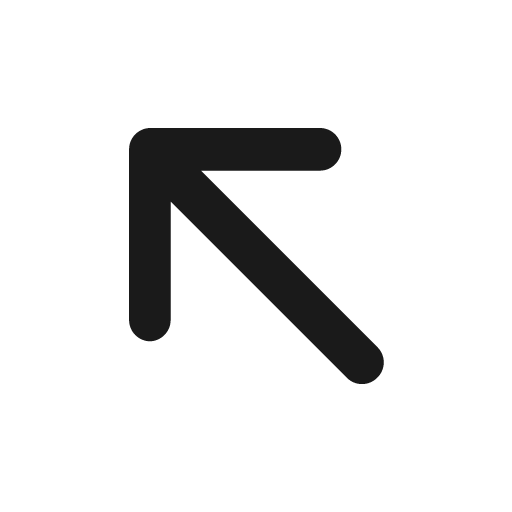 Diagonal arrow left up outline icon, outline style, from Eva Icons