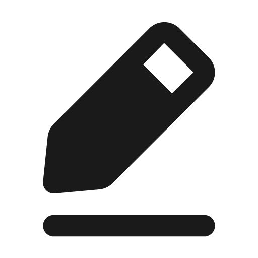 Edit 2 fill icon, filled style, from Eva Icons