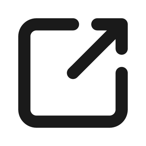 External link fill icon, filled style, from Eva Icons