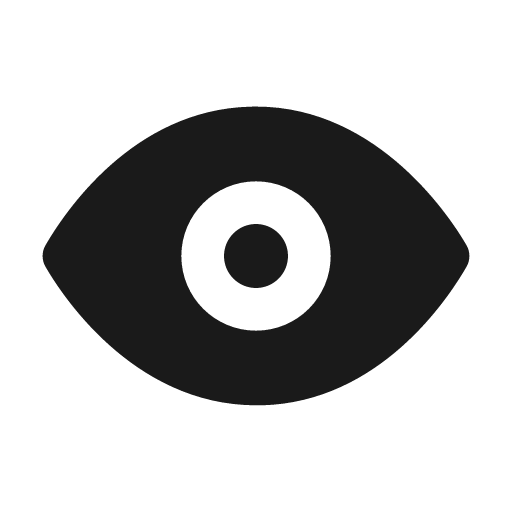 Eye fill icon, filled style, from Eva Icons