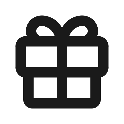 Gift outline icon, outline style, from Eva Icons