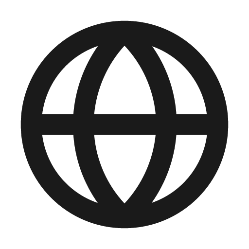 Globe fill icon, filled style, from Eva Icons