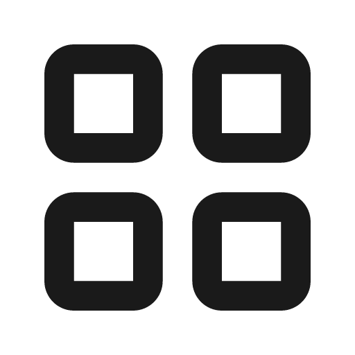 Grid outline icon, outline style, from Eva Icons