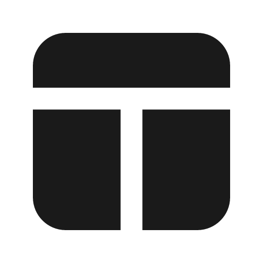 Layout fill icon, filled style, from Eva Icons