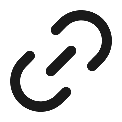 Link 2 outline icon, outline style, from Eva Icons