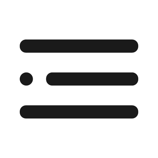 Menu 2 outline icon, outline style, from Eva Icons