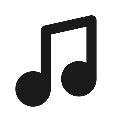 Music fill icon, filled style, from Eva Icons