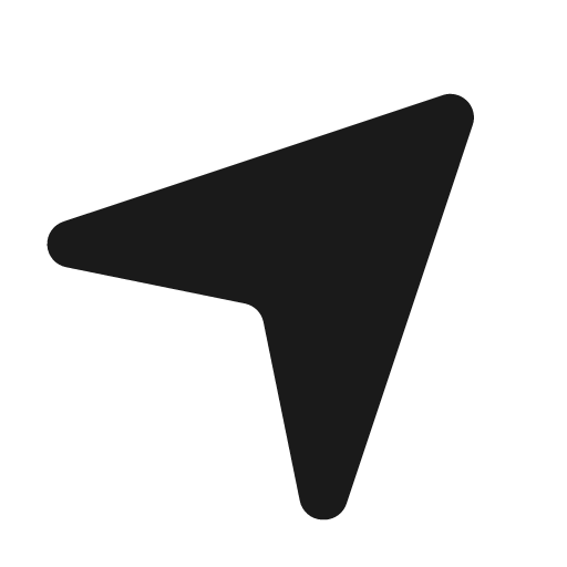 Navigation 2 fill icon, filled style, from Eva Icons