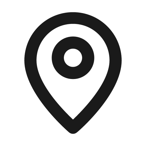 Pin outline icon, outline style, from Eva Icons
