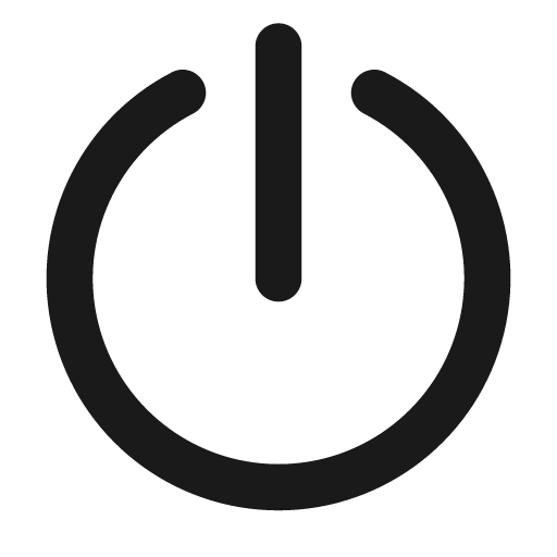 Power fill icon, filled style, from Eva Icons