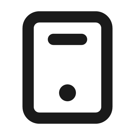 Smartphone outline icon, outline style, from Eva Icons