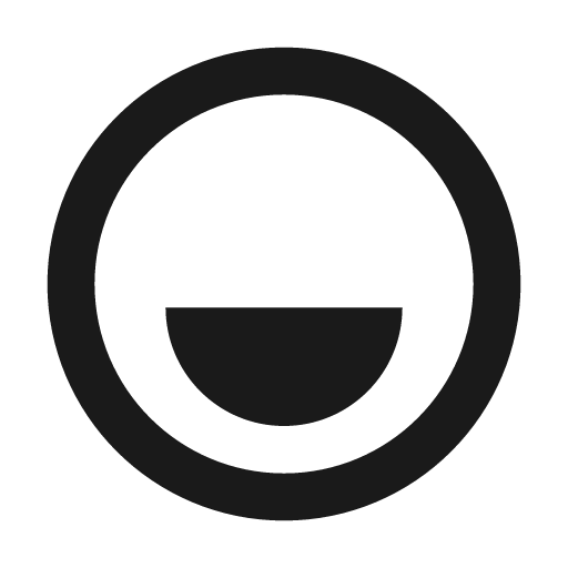 Smiling face fill icon, filled style, from Eva Icons
