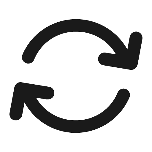 Sync fill icon, filled style, from Eva Icons