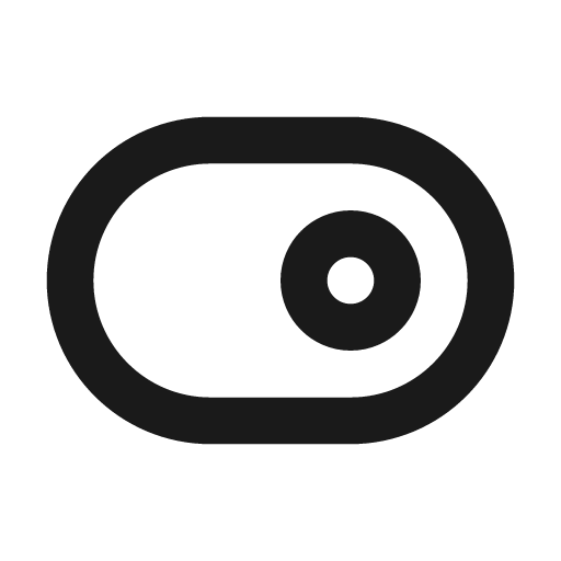 Toggle right outline icon, outline style, from Eva Icons