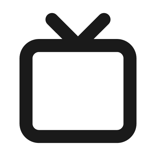 Tv outline icon, outline style, from Eva Icons
