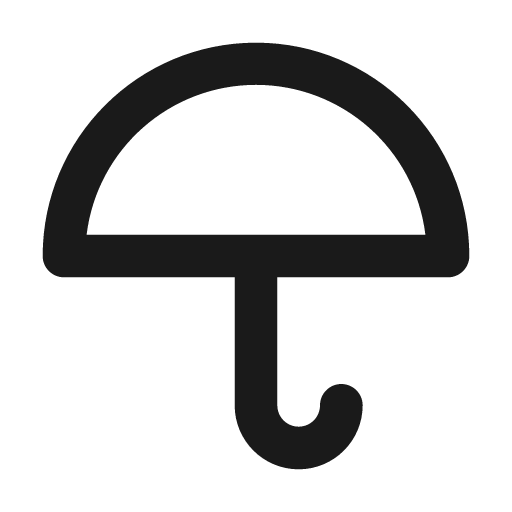 Umbrella outline icon, outline style, from Eva Icons