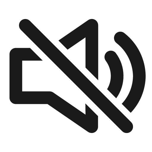 Volume off outline icon, outline style, from Eva Icons