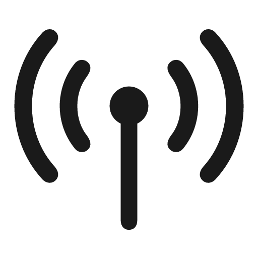 Antenna radiowaves left right icon, solid style, from Framework7 Icons
