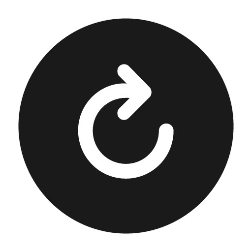 Arrow clockwise circle fill icon, filled style, from Framework7 Icons