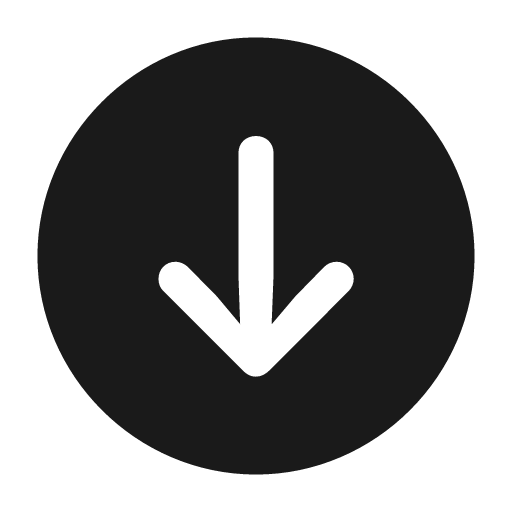 Arrow down circle fill icon, filled style, from Framework7 Icons