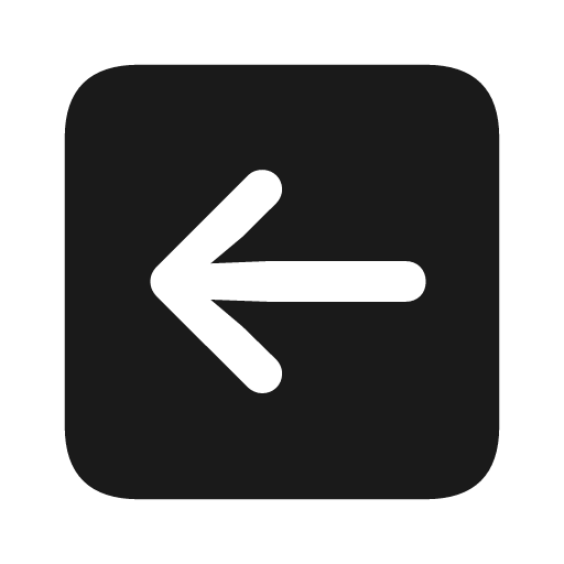 Arrow left square fill icon, filled style, from Framework7 Icons
