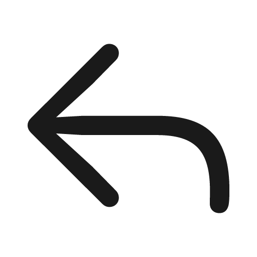 Arrow turn up left icon, solid style, from Framework7 Icons