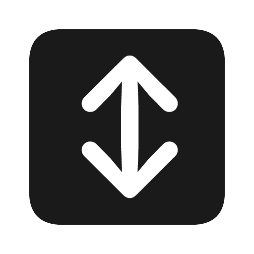 Arrow up down square fill icon, filled style, from Framework7 Icons