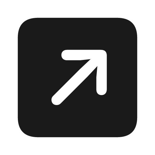 Arrow up right square fill icon, filled style, from Framework7 Icons