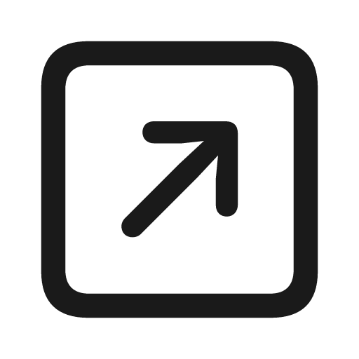 Arrow up right square icon, solid style, from Framework7 Icons