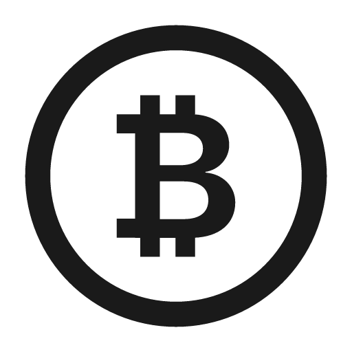Bitcoin circle icon, solid style, from Framework7 Icons