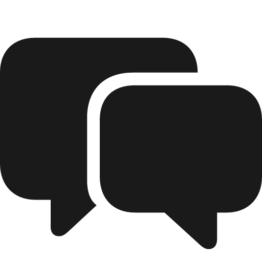 Bubble left bubble right fill icon, filled style, from Framework7 Icons