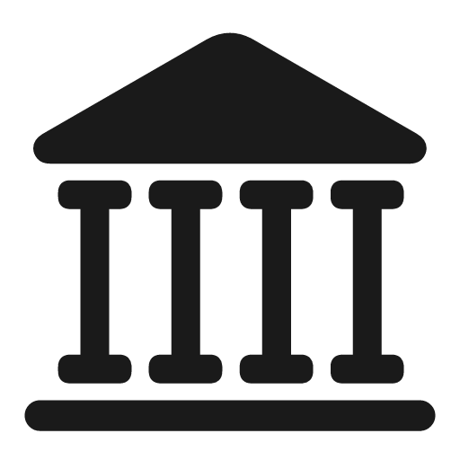 Building columns fill icon, filled style, from Framework7 Icons
