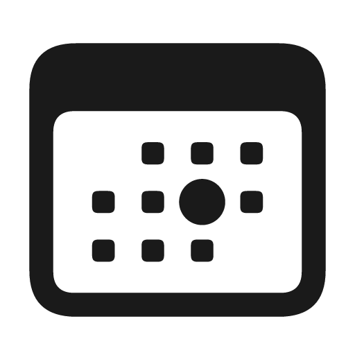 Calendar today icon, solid style, from Framework7 Icons