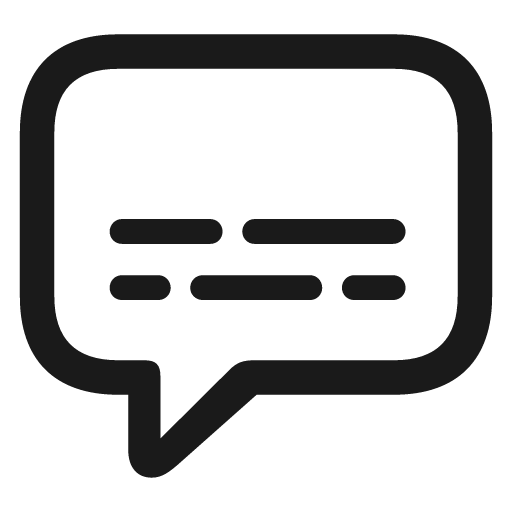 Captions bubble icon, solid style, from Framework7 Icons
