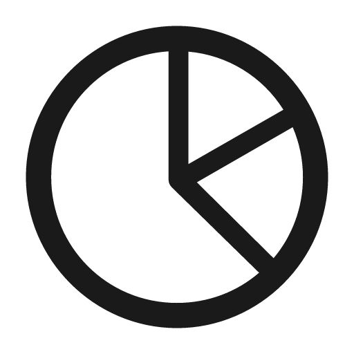 Chart pie icon, solid style, from Framework7 Icons