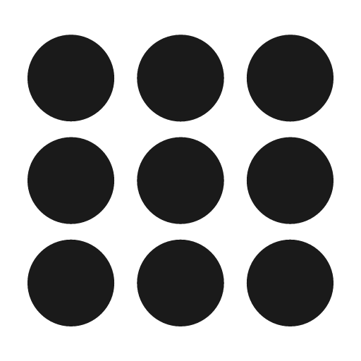 Circle grid 3x3 fill icon, filled style, from Framework7 Icons