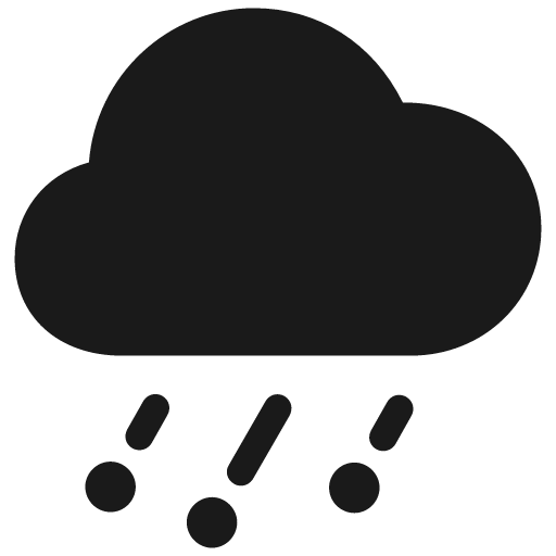 Cloud hail fill icon, filled style, from Framework7 Icons