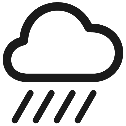 Cloud heavyrain icon, solid style, from Framework7 Icons