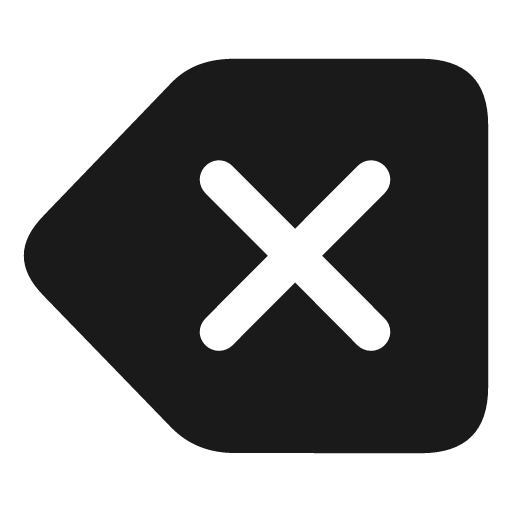 Delete left fill icon, filled style, from Framework7 Icons