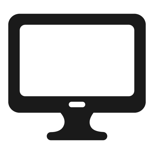 Device desktop icon, solid style, from Framework7 Icons