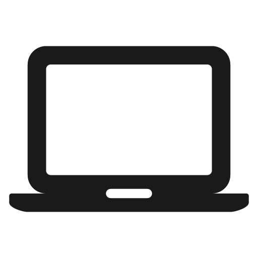 Device laptop icon, solid style, from Framework7 Icons