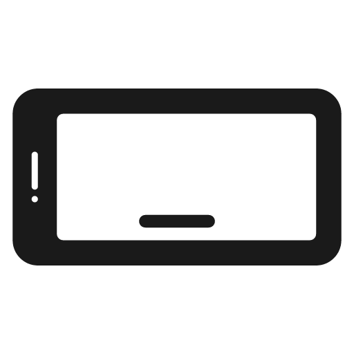 Device phone landscape icon, solid style, from Framework7 Icons