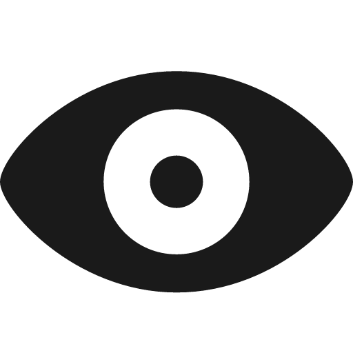 Eye fill icon, filled style, from Framework7 Icons