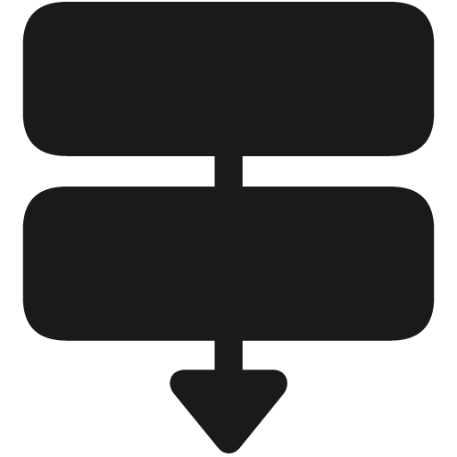 Flowchart fill icon, filled style, from Framework7 Icons